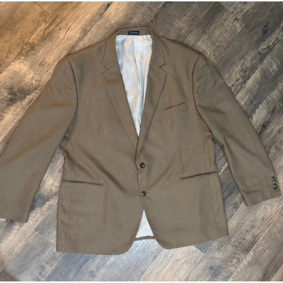 Stafford Essentials Brown Blazer Two Button Sport Coat  Size‎ 50L 50L - Picture 15 of 15